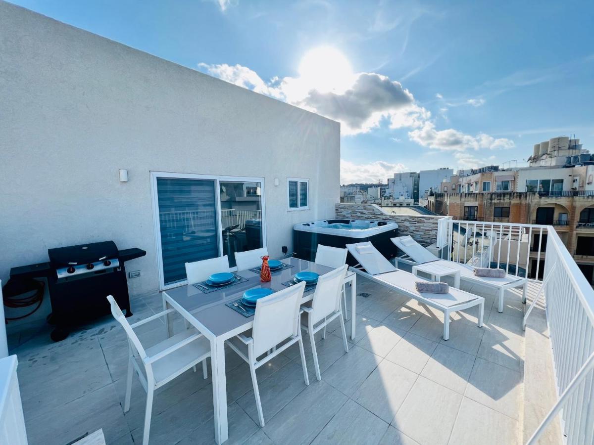 Poseidon Court Penthouse Superior Lejlighed San Pawl il-Baħar Eksteriør billede