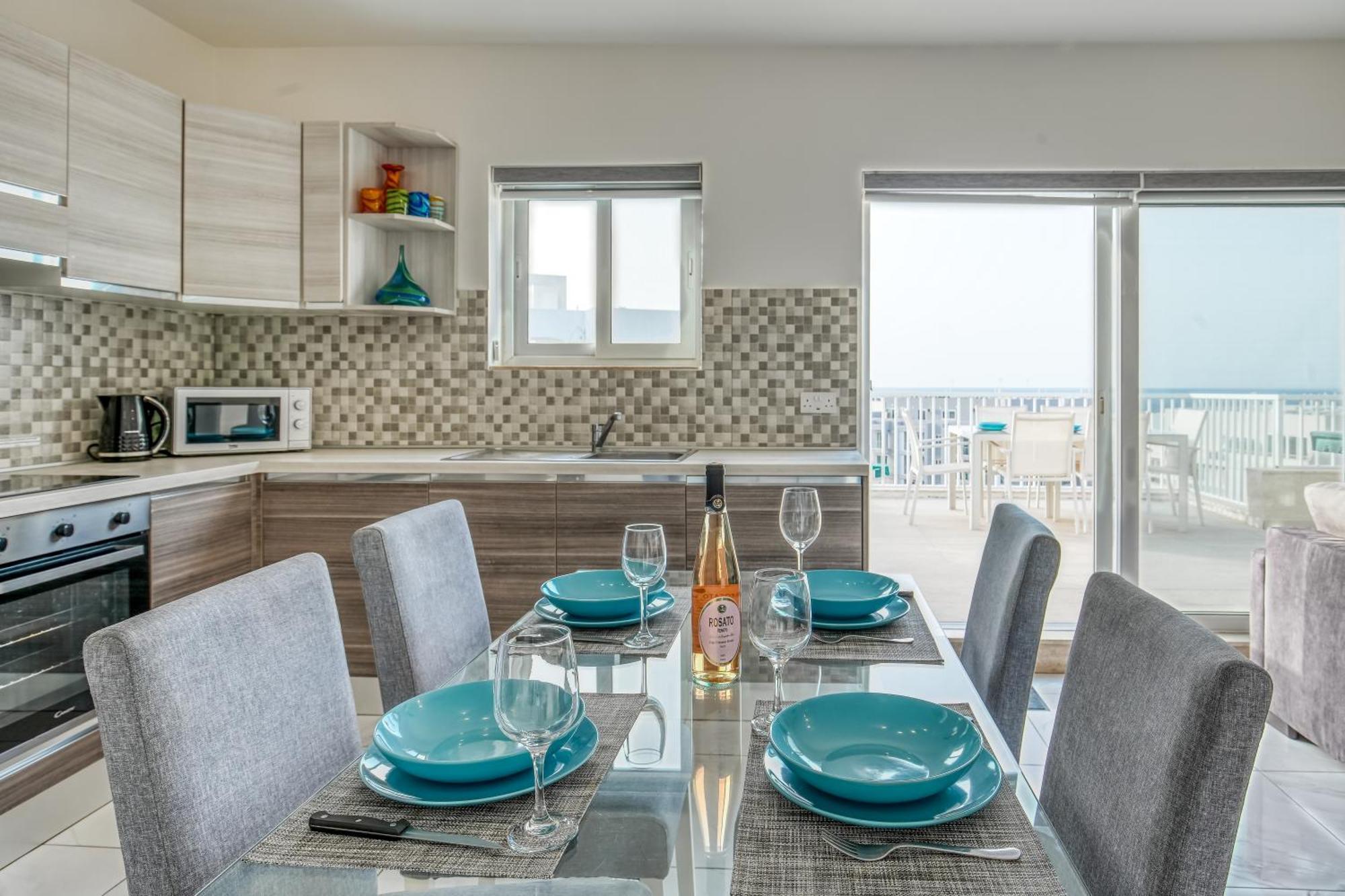 Poseidon Court Penthouse Superior Lejlighed San Pawl il-Baħar Eksteriør billede