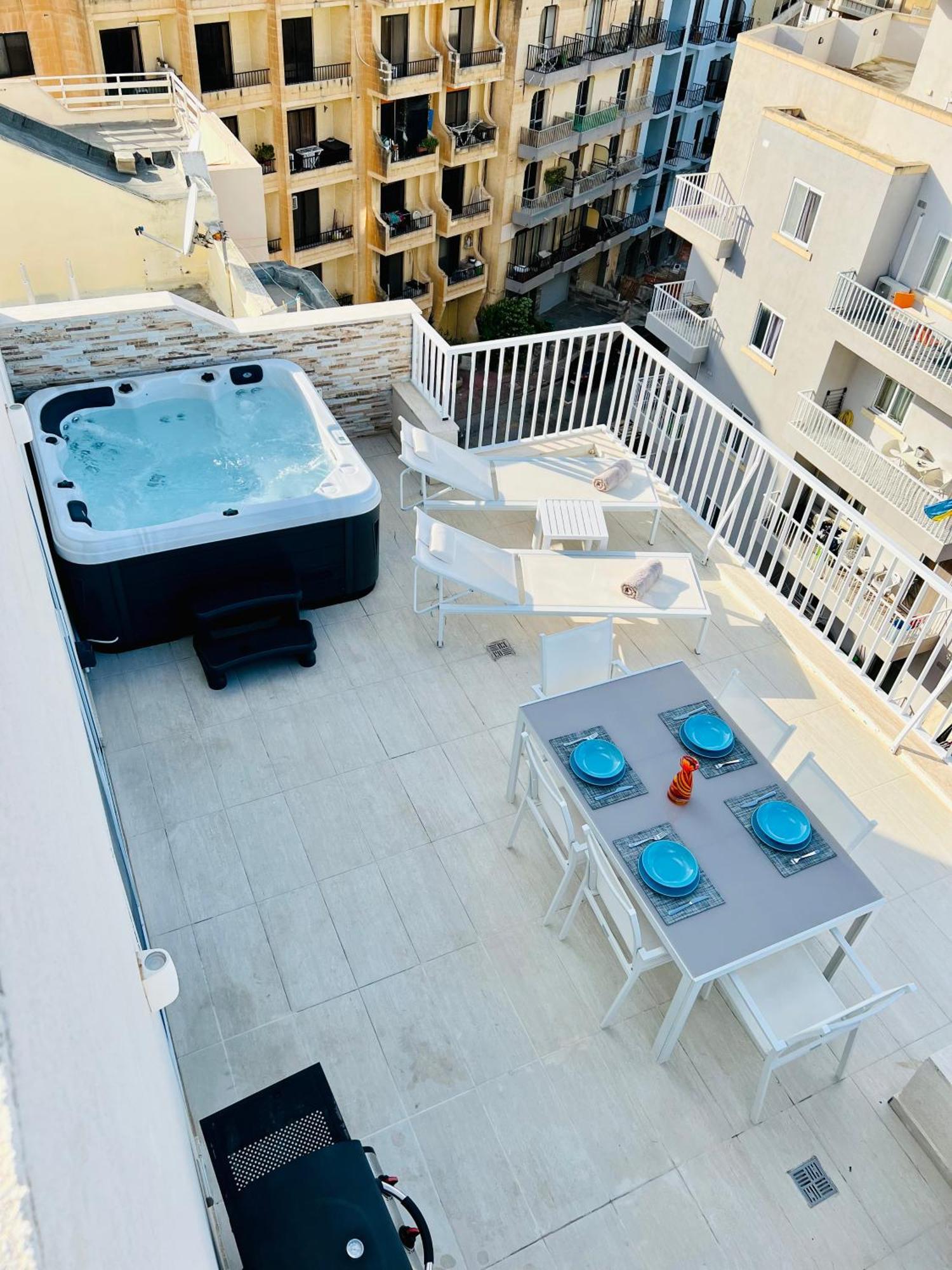 Poseidon Court Penthouse Superior Lejlighed San Pawl il-Baħar Eksteriør billede